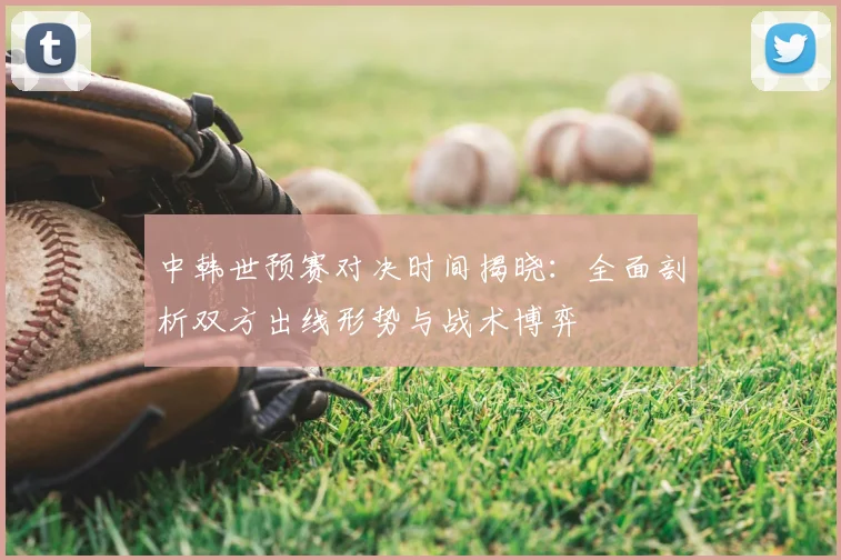 中韩世预赛对决时间揭晓：全面剖析双方出线形势与战术博弈