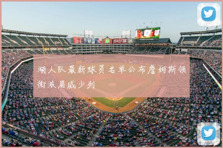 湖人队最新球员名单公布詹姆斯领衔浓眉威少列