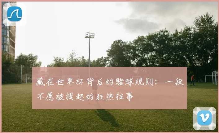 藏在世界杯背后的赌球规则:一段不愿被提起的狂热往事