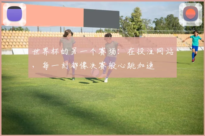 世界杯的另一个赛场:在投注网站,每一刻都像决赛般心跳加速